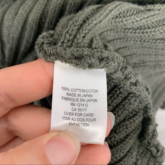 David Brooks Green Woven Cable Knit Sweater - Picture 7 of 11